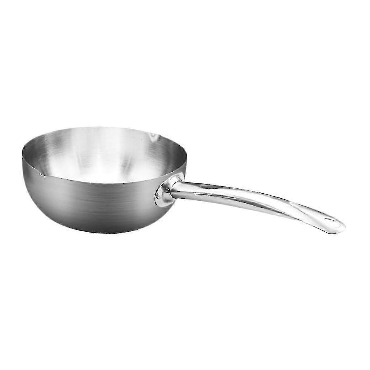 Milk and cooking pot, practical and frying pan for stove types, durable and easy to clean with ergonomic handle for safe handling.