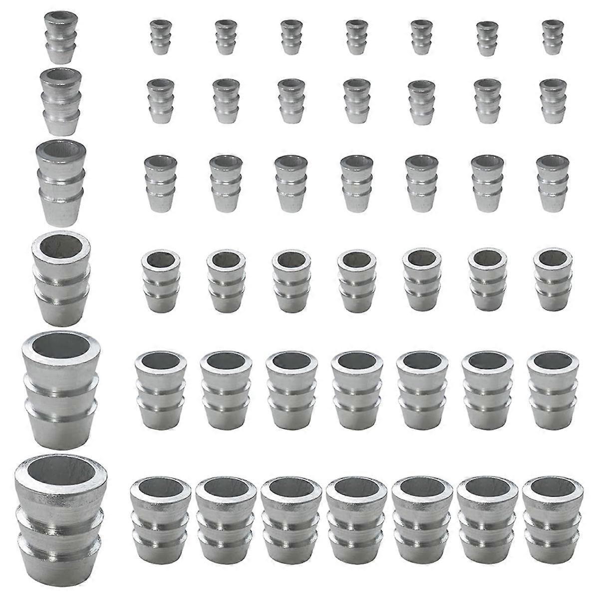 42 قطعة ممتدة جولة - مقبض إسفين السلامة المعدنية إسفين مطرقة مقبض أسافين الصلب إسفين (6 أحجام)