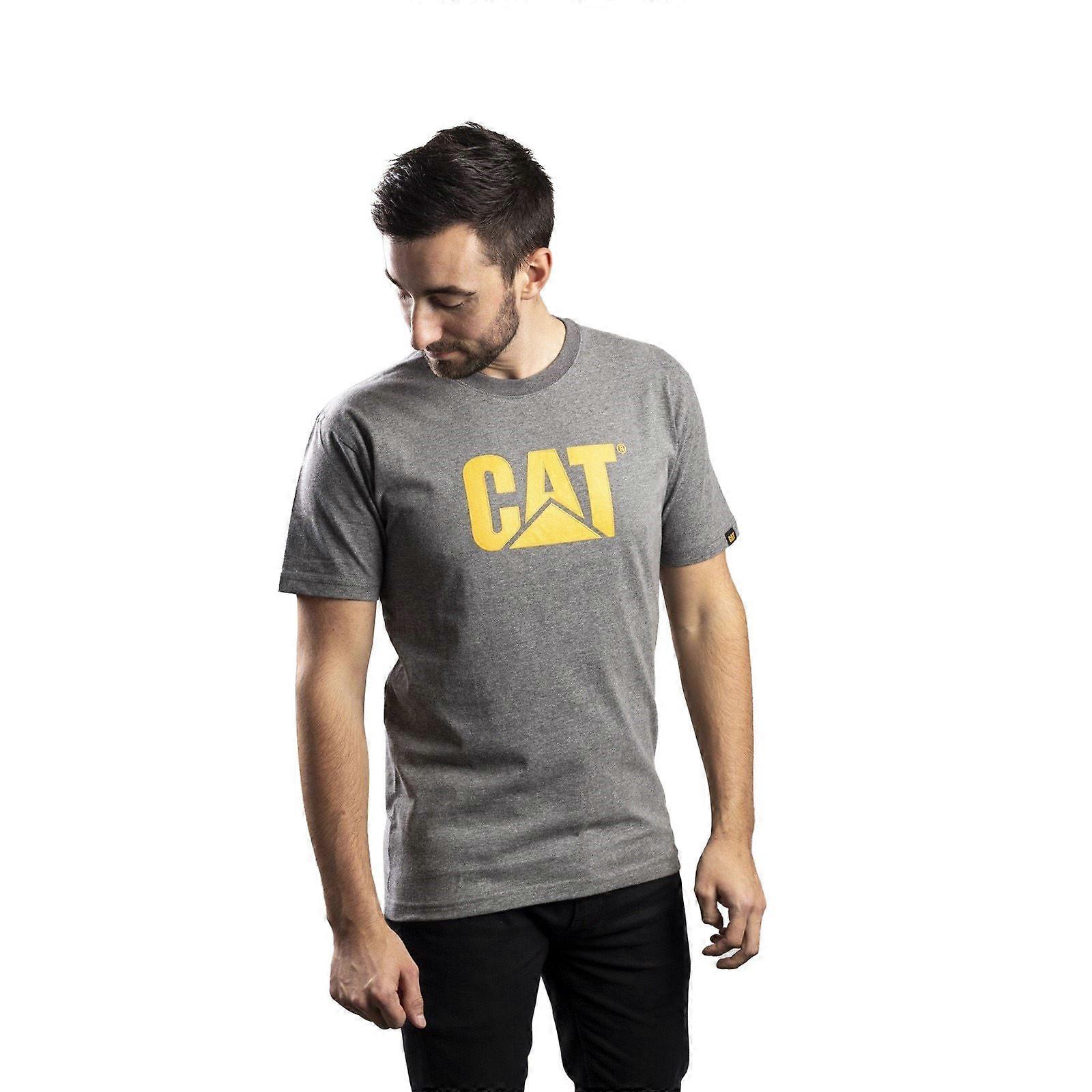 Caterpillar Trademark Logo Cotton Men's Grey