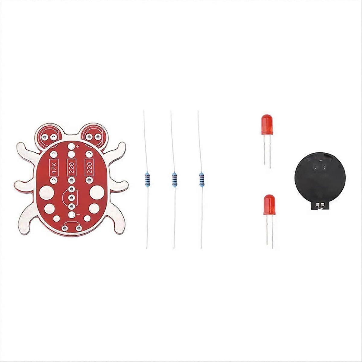 Electronic Diy Kit Weevil Eye Learn to Solder Kit Red