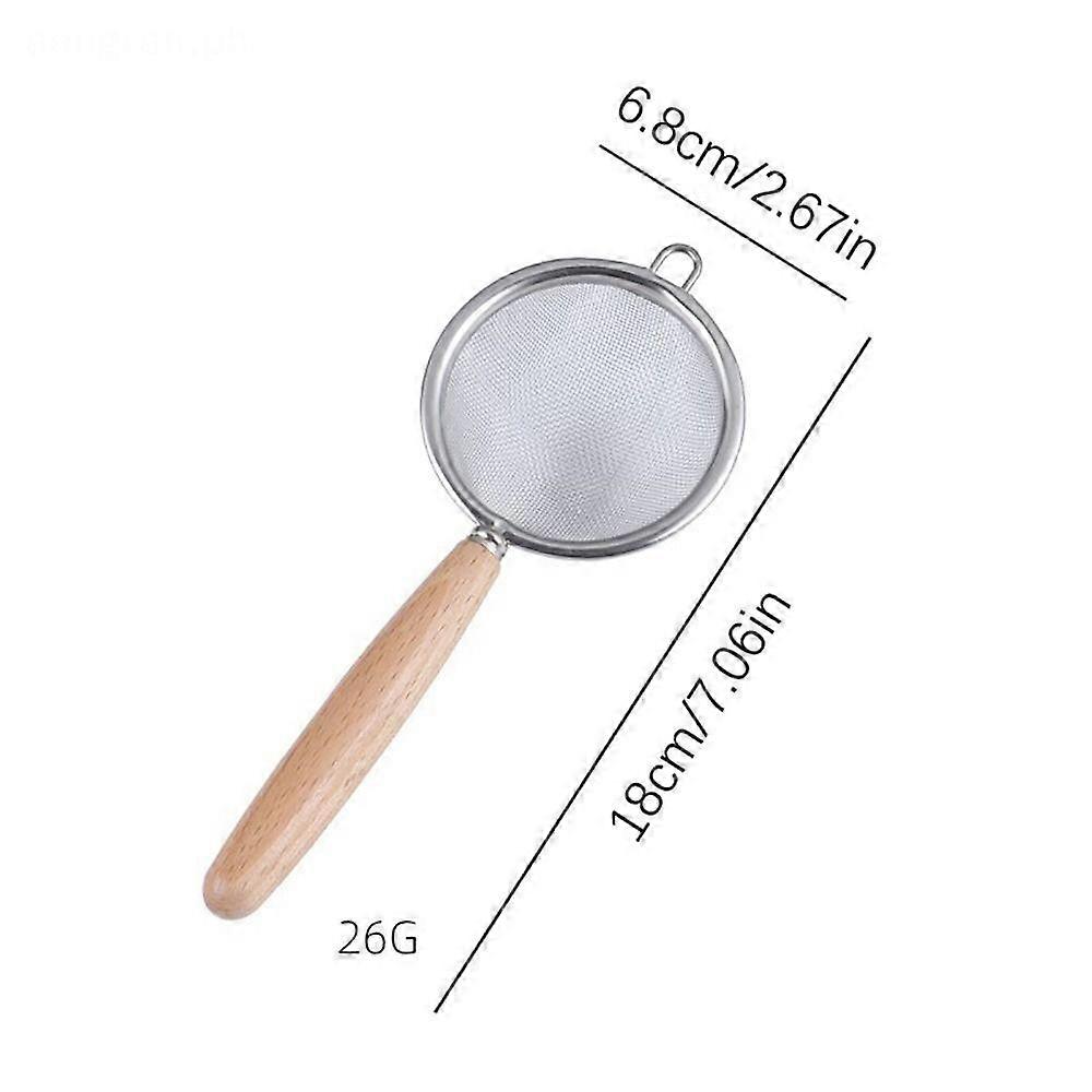 1Pcs Flour Sifter Colander Sieve Fine Mesh Oil Strainer Durable Filter Mesh