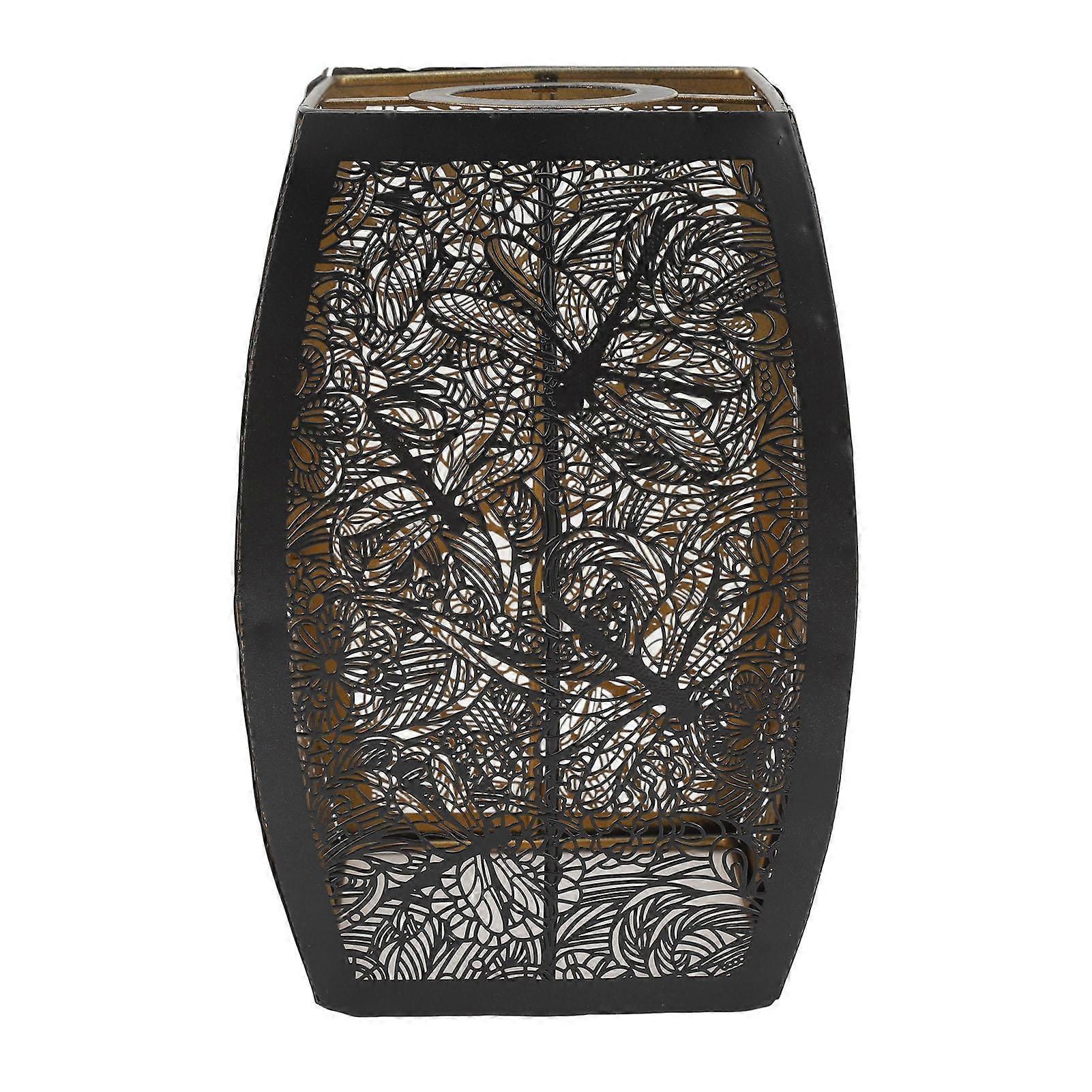 Hollow Carved Lampshade Decorative Modern Style Wrought Iron Lampshade for E27 E26 Table Lamp