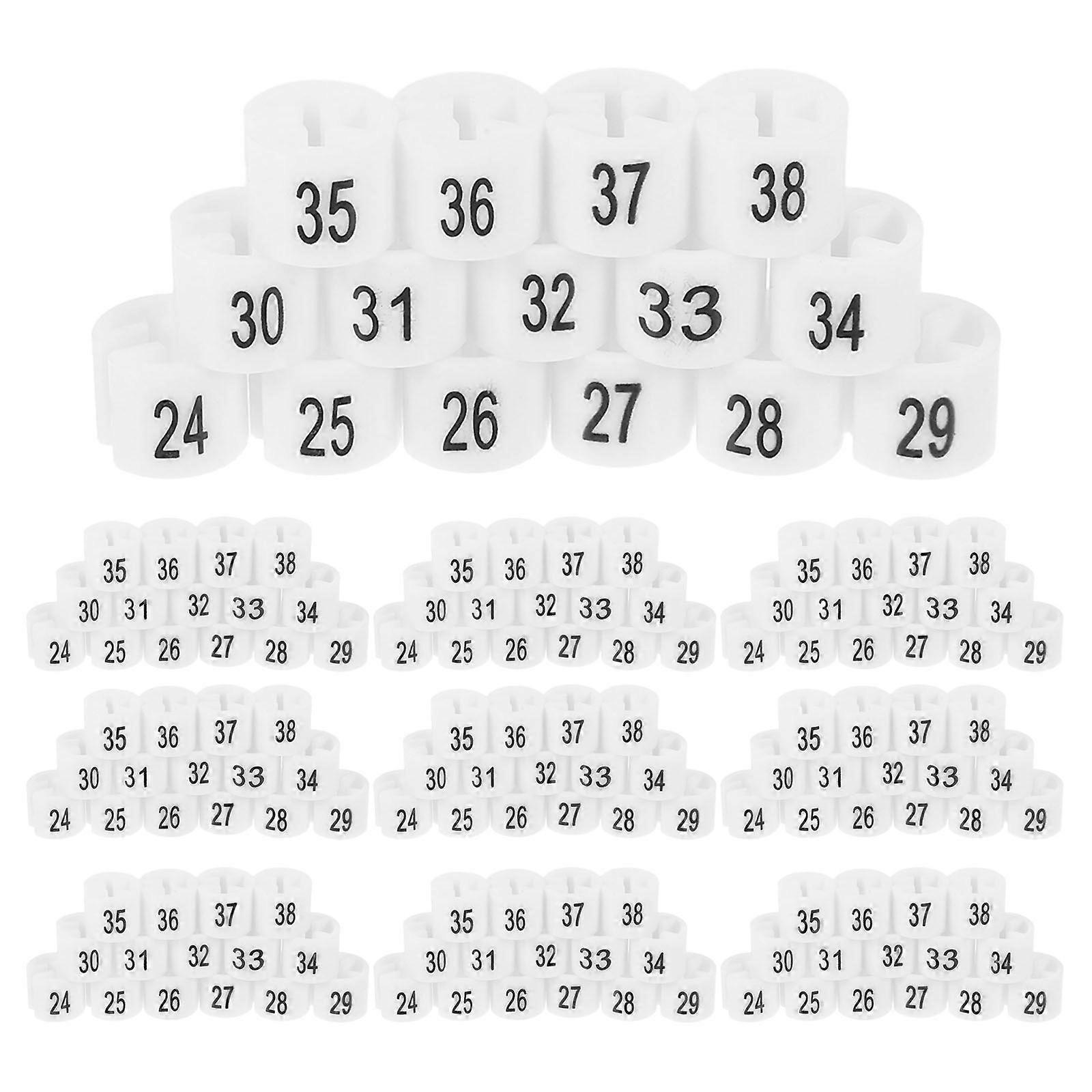 150pcs Plastic Size Markers for Clothing Racks Hanger Tag Number Garment Size Label Easy to Use and Accurate Clothes Hanger Markers