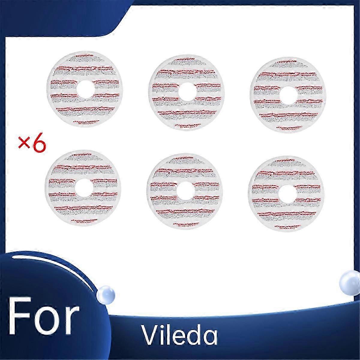 Quality For Vileda Clean Spin Mop Head Refills Washable Head Mop Red