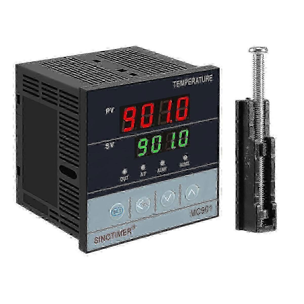 SINOTIMER MC901 Digital Waterproof PID Temperature Controller K Type PT100 Sensor Input Relay SSR Ou