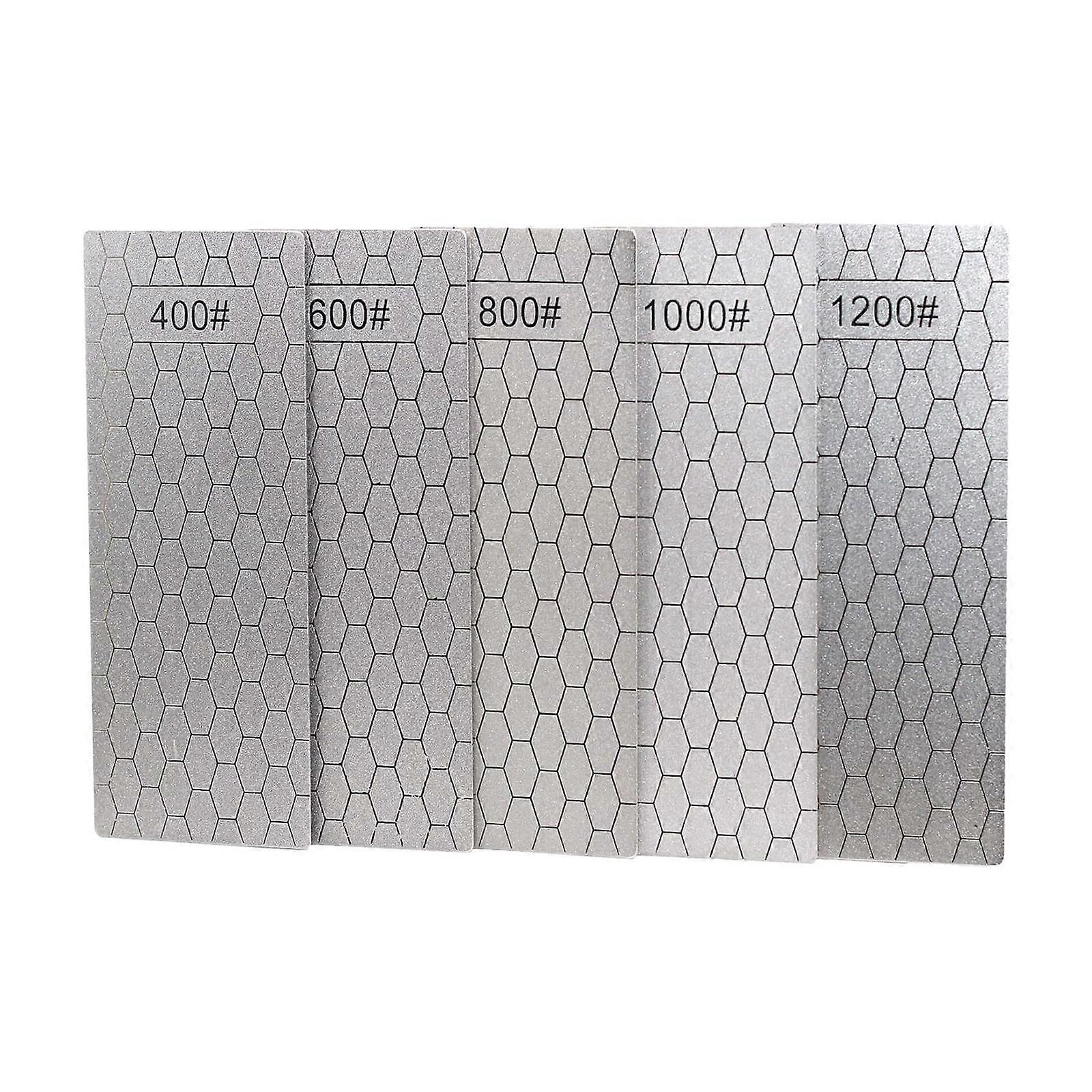 Purpose Stainless Steel Sharpener Plates Set of 5 for Efficient Restoration and Metalworking Tasks Multicolor