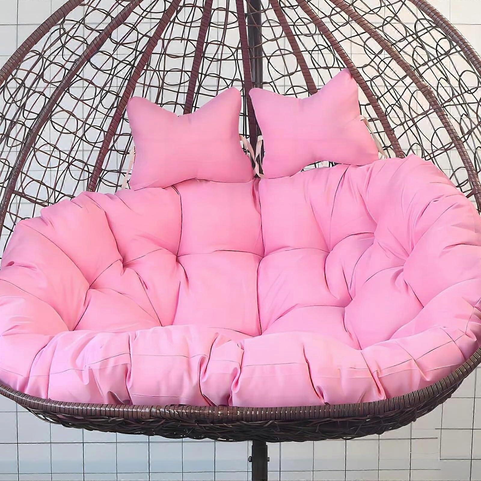 Waterproof Hanging Egg Chair Cushion with Thick Padding for Double Swing Hammock Seat