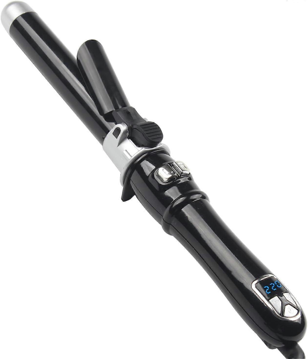 Automatic Rotating Hair Curler, 28MM Curling Iron with LCD Display 100-220, Large Barrel Beach Hair Waver Curling Wand for Waves, Beach Curls, 1