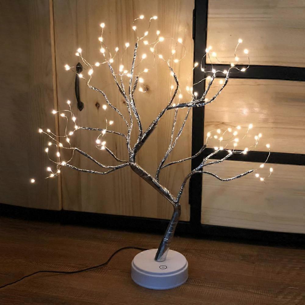 Tabletop Bonsai Tree Light, 108 LED Fairy Light Tree with 8 Modes & Timer, USB/Battery Powered, Artificial Birch Tree for Home Decor