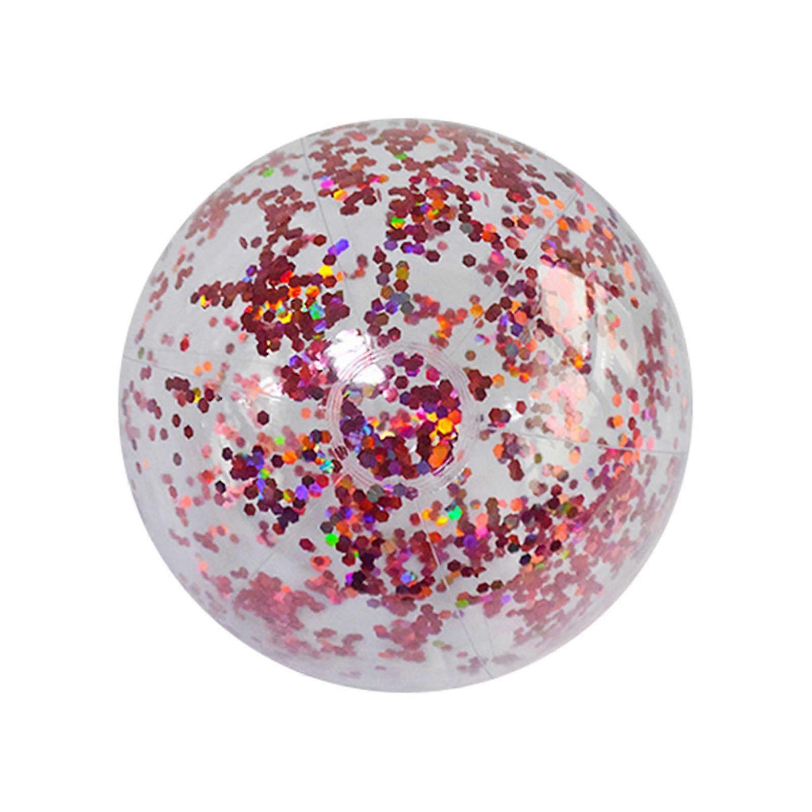 24"/16" Large Inflatable Glitter Pool Beach Ball for Summer Beach Pool Party