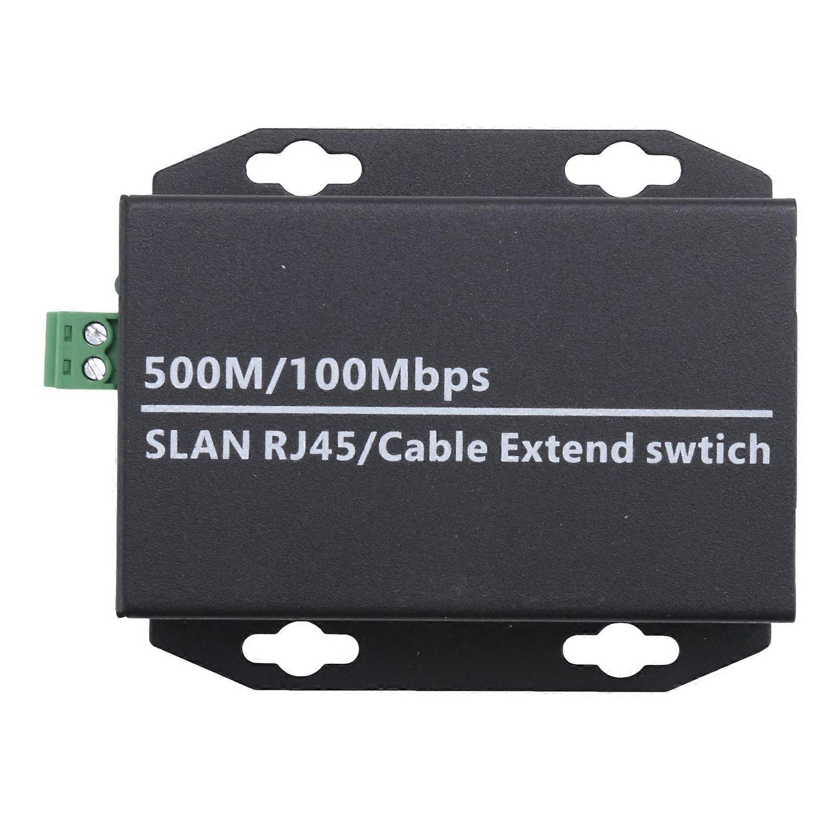 1pcs Ethernet IP Extender over Coax HD Network Kit EoC Coaxial Cable Transmission Extender for Security CCTV Camera(A)