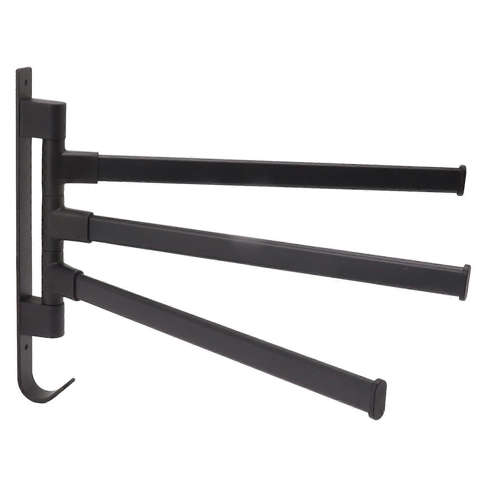 Hooks Creative Punch Towel Rack 360° Rotating Movable Towel Rod Makes Your Life More Convenient and Comfortable!