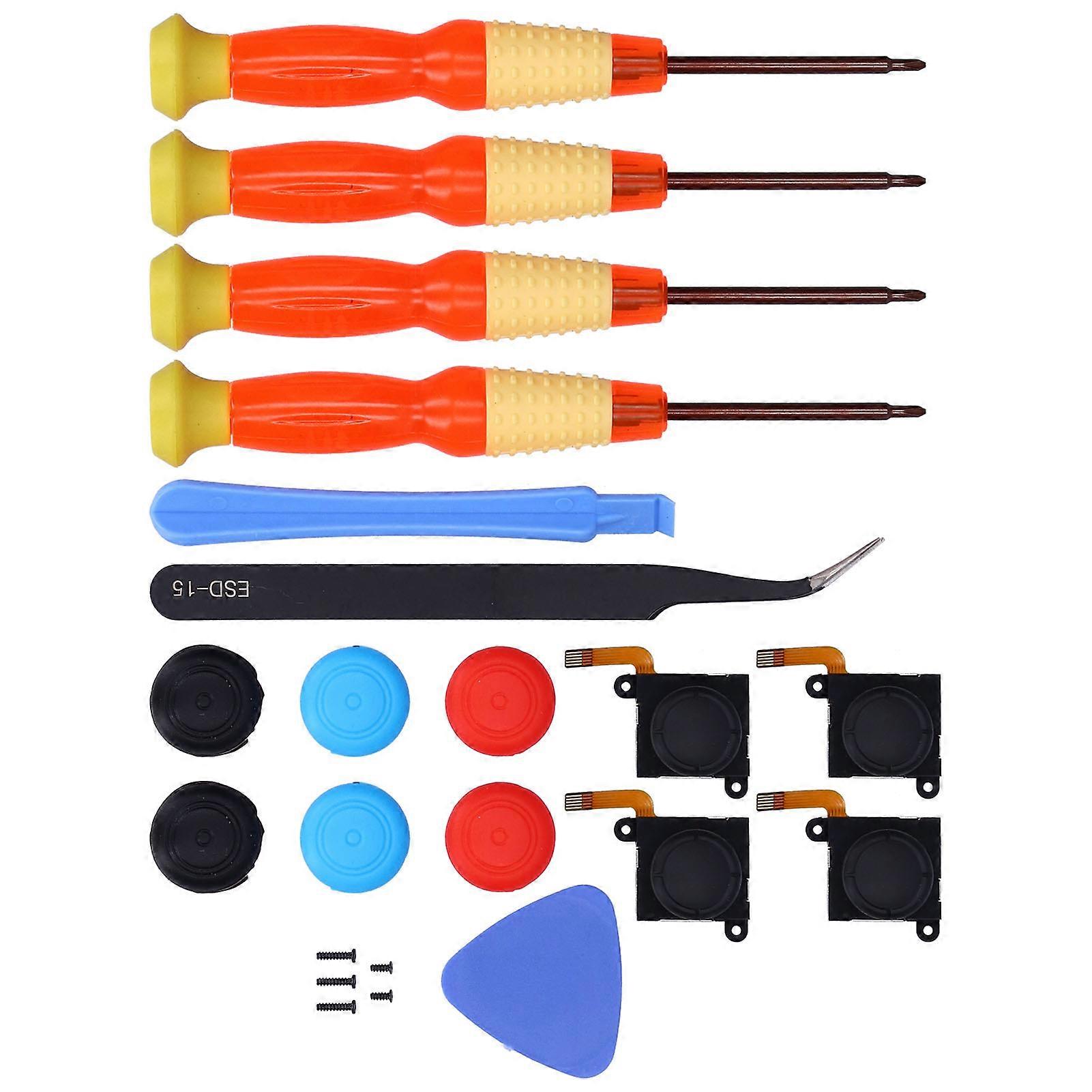 QM2107095 Joystick Replacement Kit Analog Replacement with Full Repair Set for Switch Joycon Controller