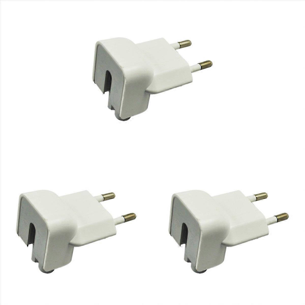3X 2-Pin EU Plug for MB Pro IBook Charger Adaptor