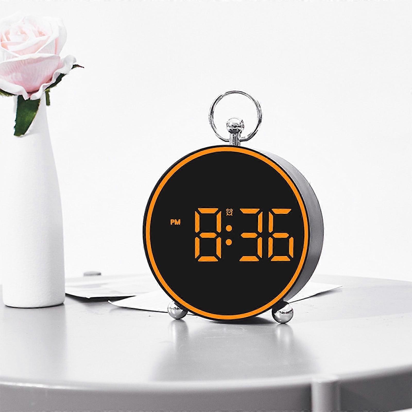 Txmfgh LED Alarm Clock: Electronic Bedside Clock with Temperature Display, Ideal for Home Use