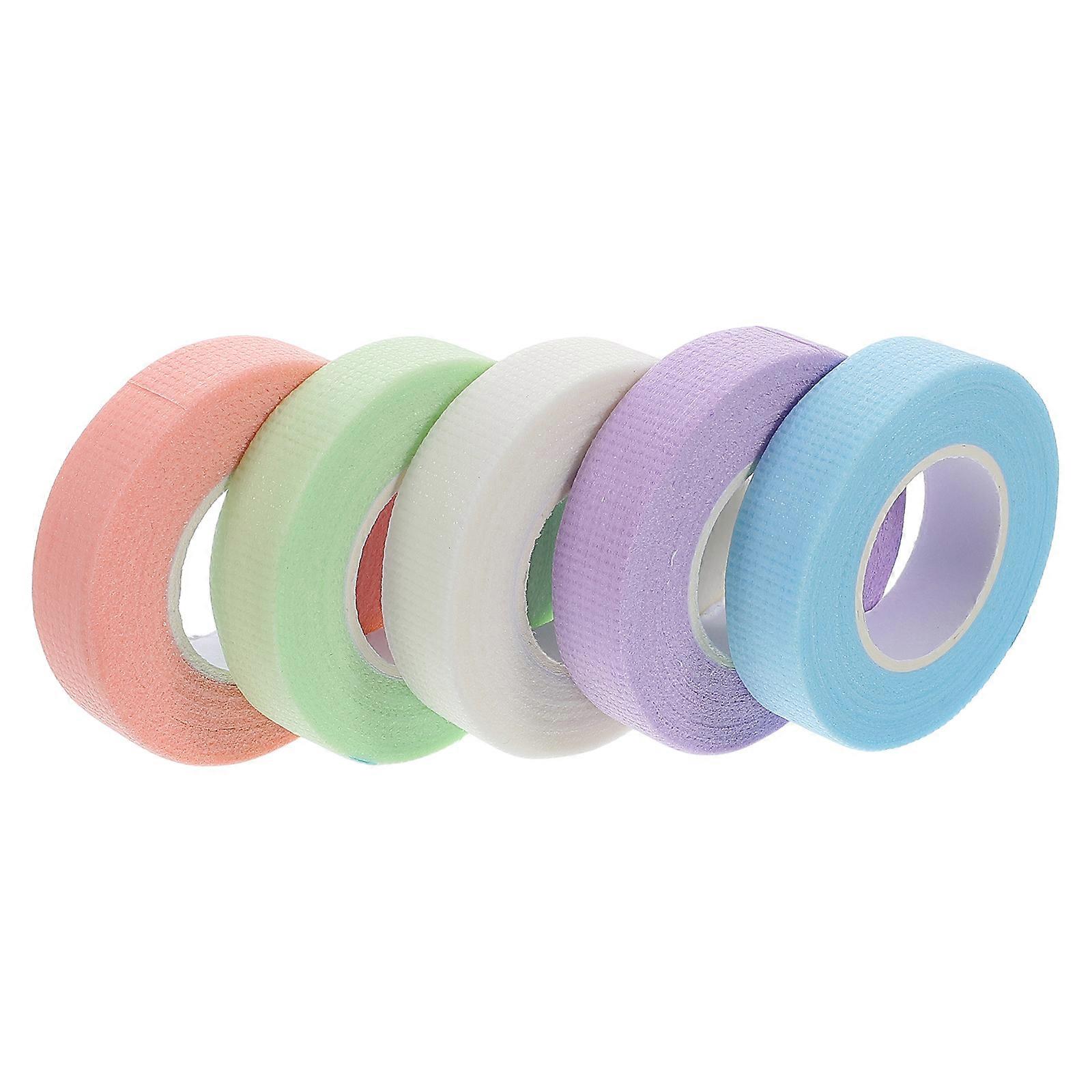 Eyelash Extension Tape Soft for Lash Isolation 5Pcs with Assorted Colors