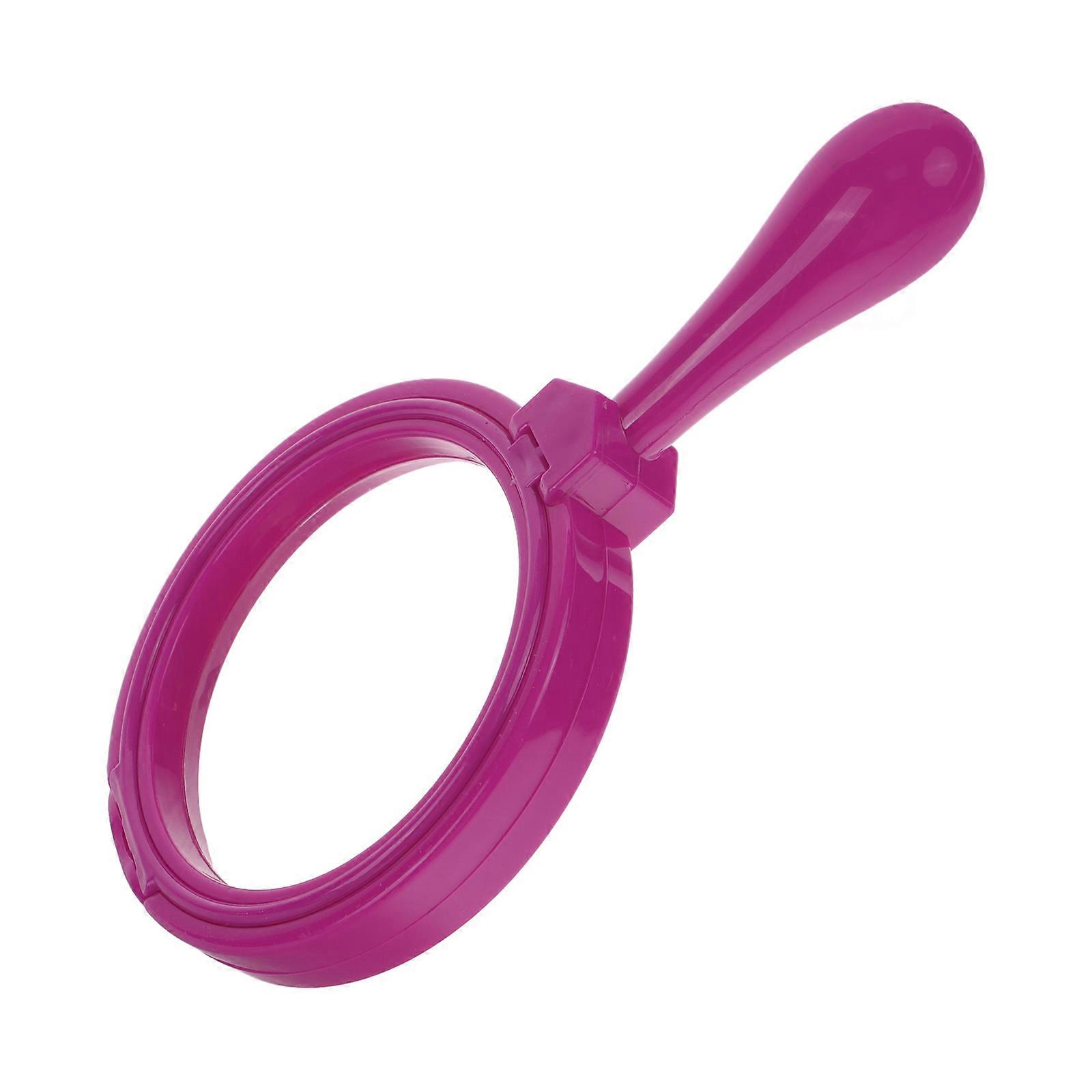 Portable Magnifying Glass for Kids Made of Plastic and Glass with Handle Ideal for Playing and