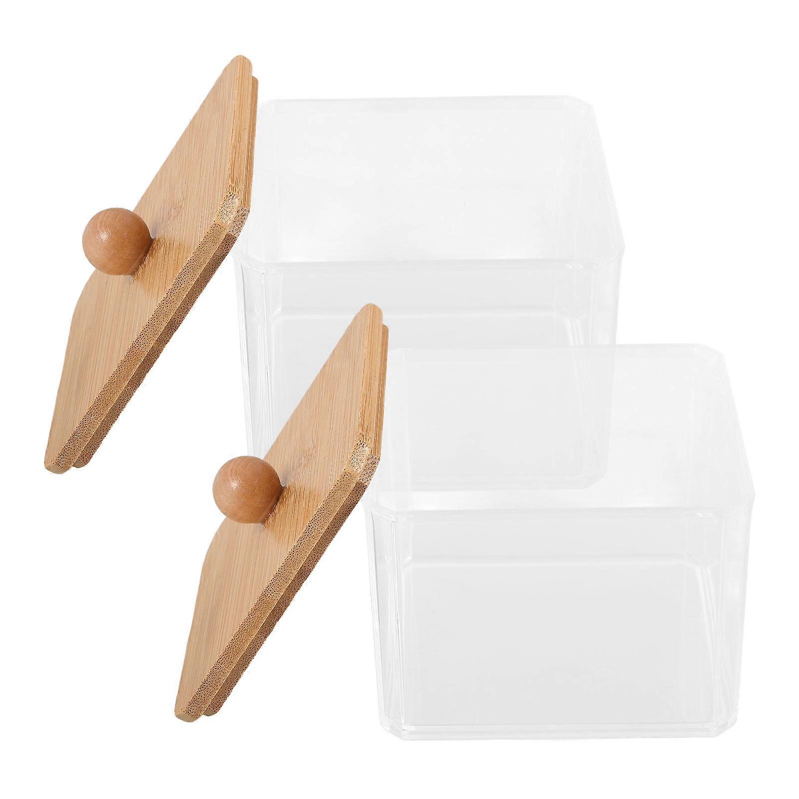 Laundry Powder Container Refillable Storage Box for Organization 2Pcs