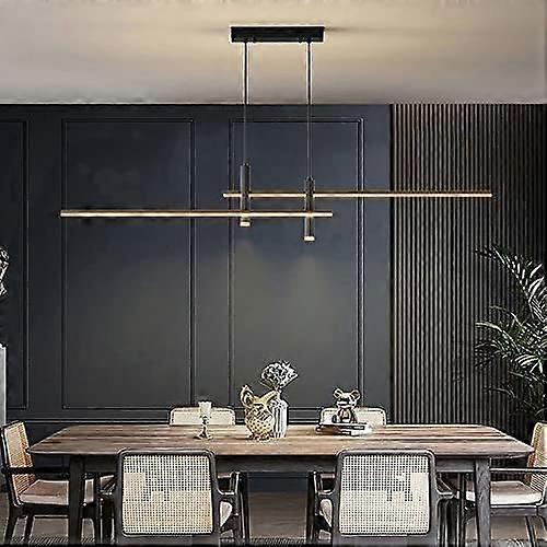 LED Pendant Lighting For Kitchen Island, Linear LED Chandelier, Adjustable Dimmable Pendant Light For Dining Table