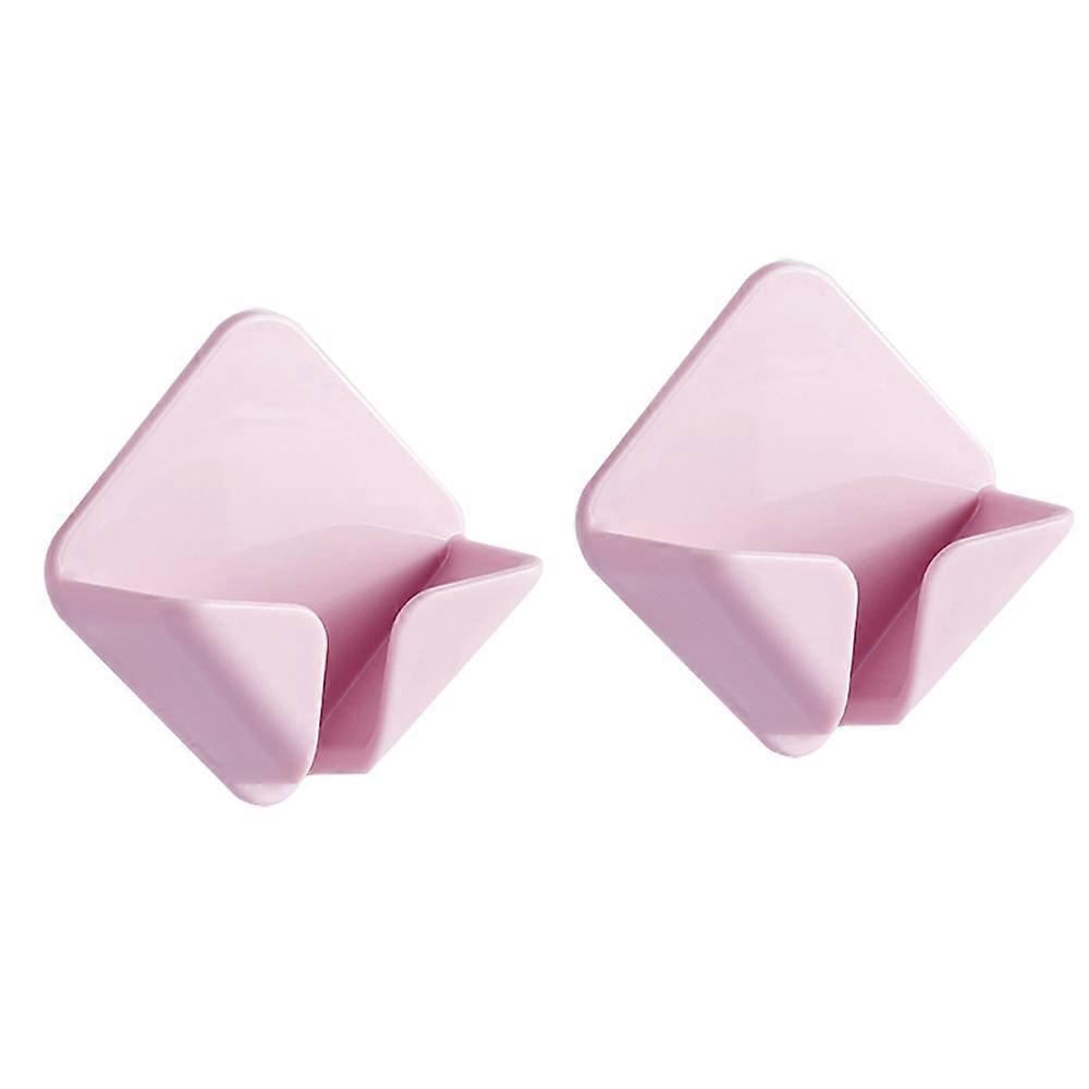 2Pcs Storage Holders Racks Wall Hanging Hook Saving Racks Self Adhesive Folding Socket Kitchen Appliance Wire Plug Power Cord