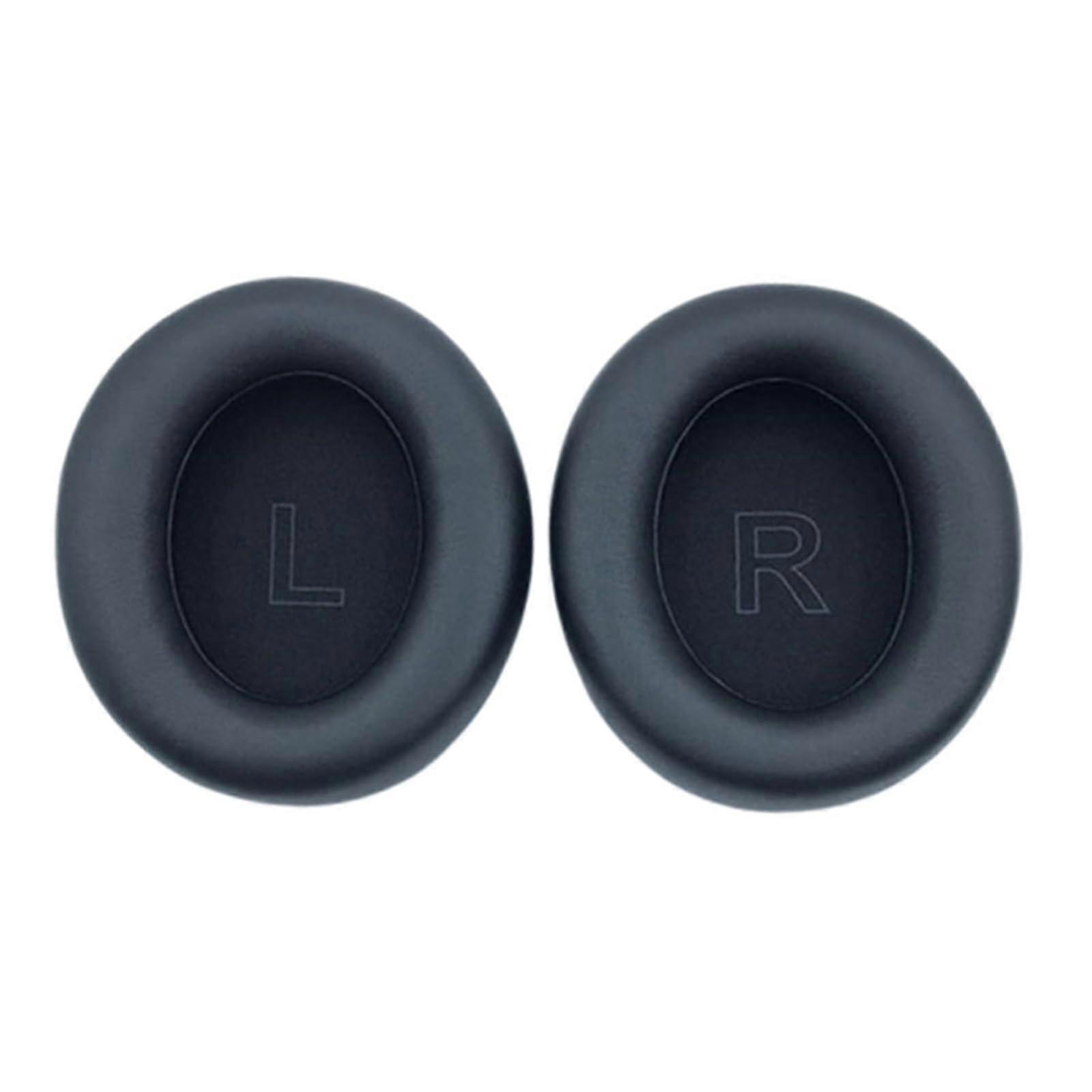 Earpads Protein Leather Memory Foam Ear Cushions For Q35 Headset Black