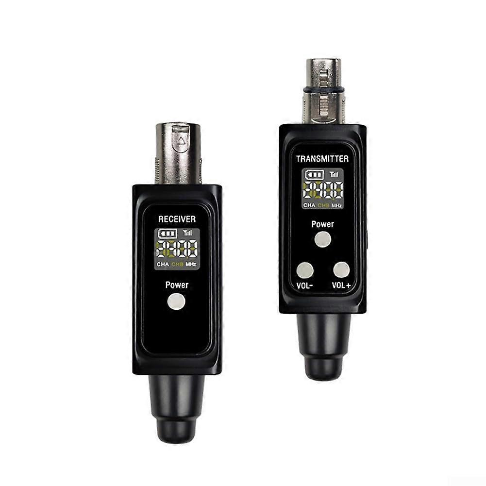 XLR Transmitter and Receiver 2.4G Wireless Microphone System For Dynamic Microphones And Guitars Violins Electric Pianos