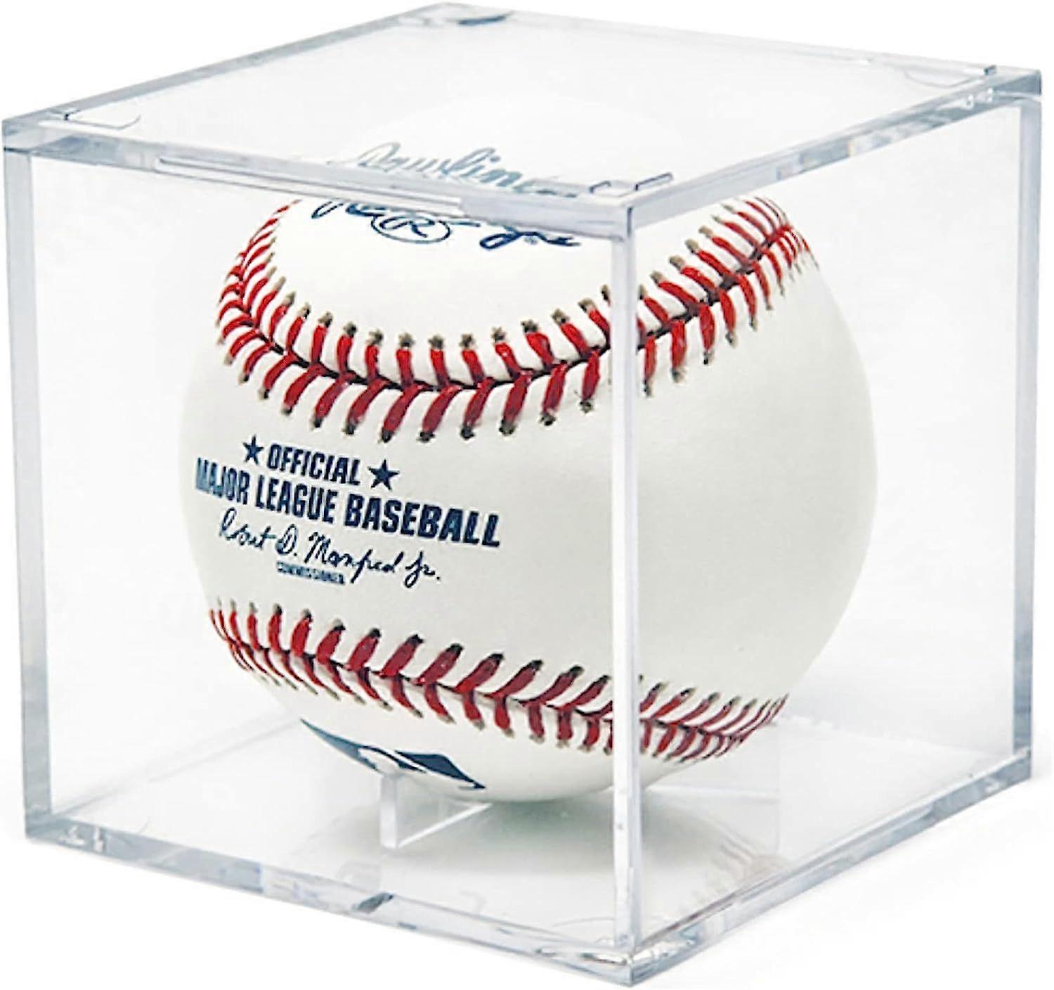 Περίπτωση επίδειξης μπέιζ-μπώλ, UV προστατευμένος ακρυλικός κάτοχος μπέιζ-μπώλ κύβων τετραγωνικό σαφές κιβώτιο αναμνηστικά επίδειξης αθλητικά επίσημα αυτόγραφα μπέιζ-μπώλ displ