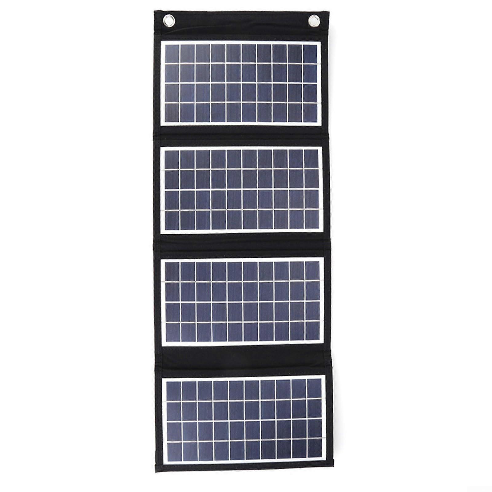 Portable Solar Panel 20W Foldable Dual USB Fast Charging for Camping Outdoor Weatherproof Use