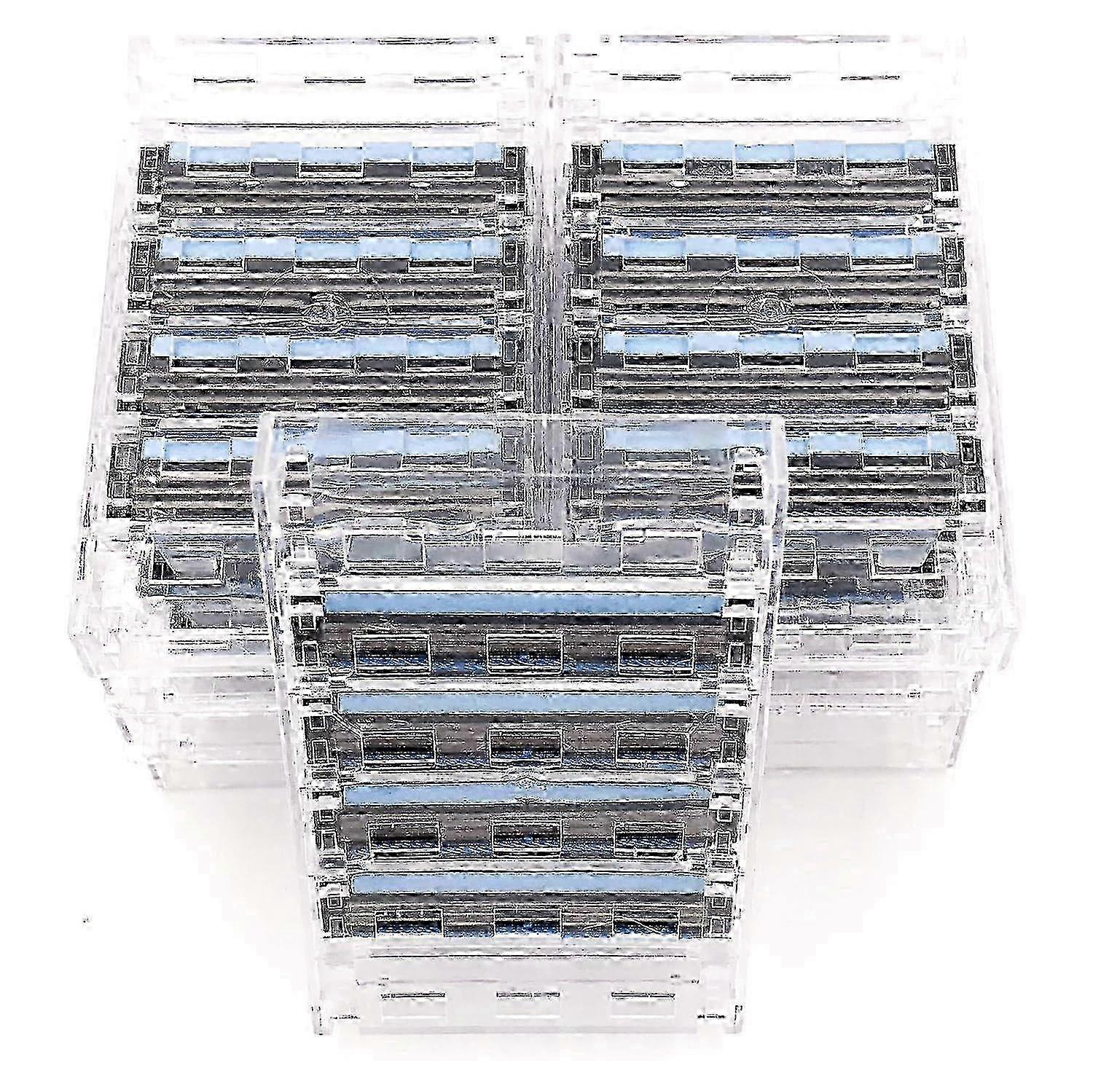 40 Triple Razor Blade Cartridges for Gillette Sensor, Sensor Excel, Sensor 3, Sensor 2, Personna Triflexx - Flexible Blades 25-26