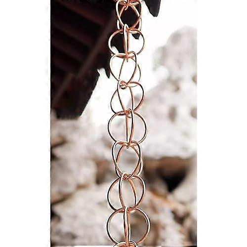 Copper Rain Chain for Gutters, Durable Decorative Water Feature, 5ft9ft Outdoor Downspout Replacement