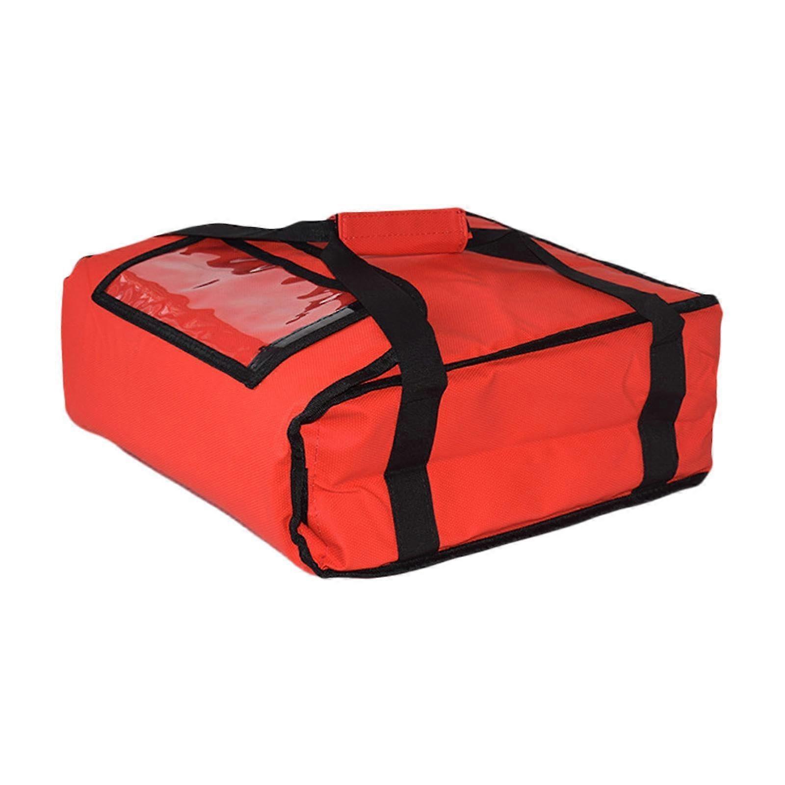 Bolsa térmica impermeável para entrega de pizza, 35 cm (14 polegadas), com alças reforçadas.