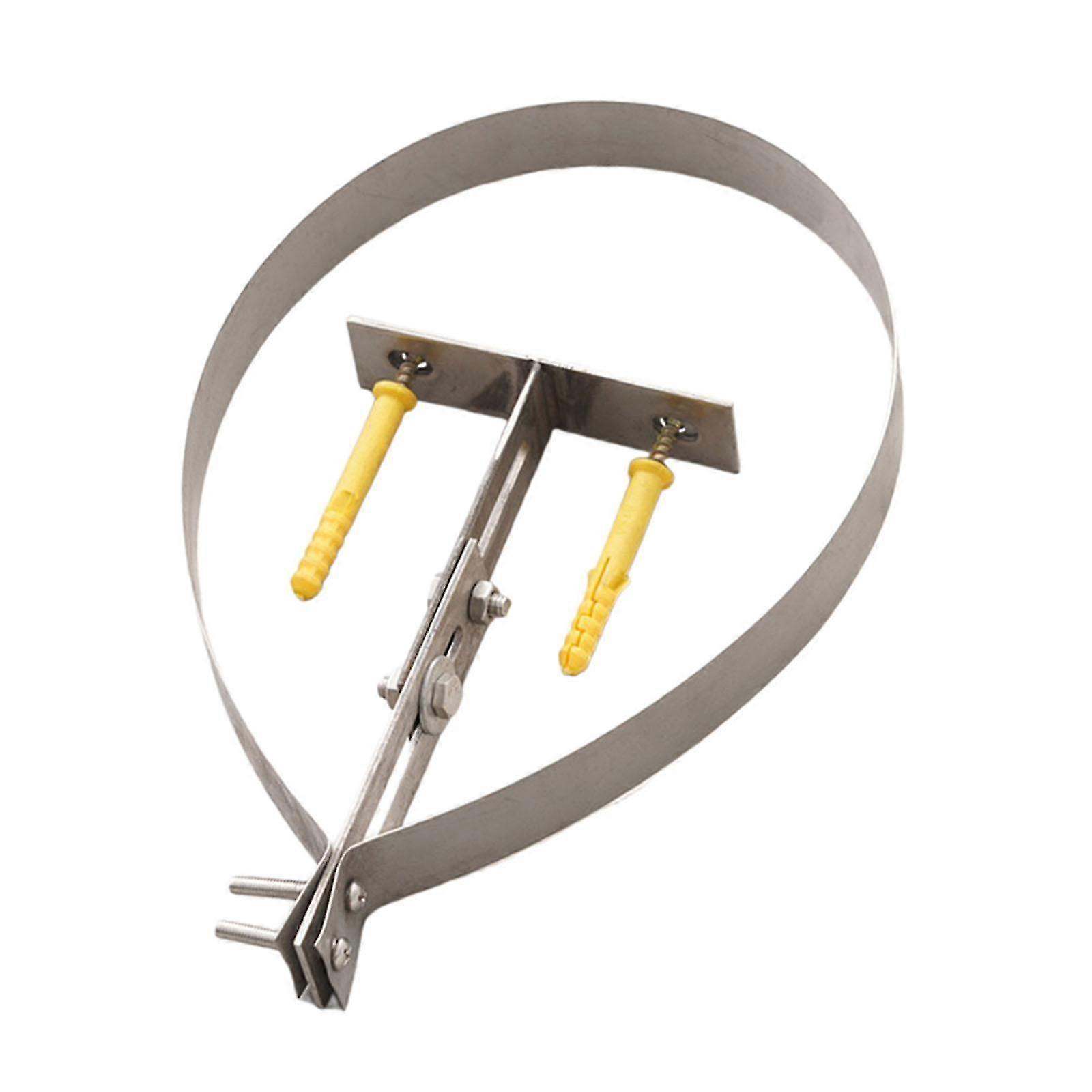 Chimney Pipe Bracket Sturdy Accessory Portable Household Fireplace Equipment Silver 26s