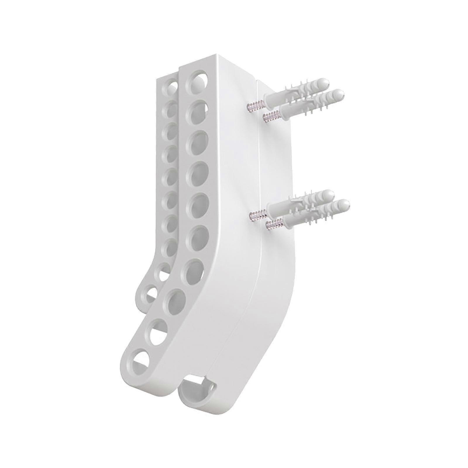 Battery Storage Organizer Wall Mounted Holder for 10 AA and 10 AAA Quick Access Garage Kitchen White