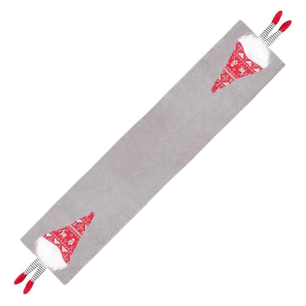 Christmas Tablecloth Faceless Dolls Style Table Runner for Festive Decoration