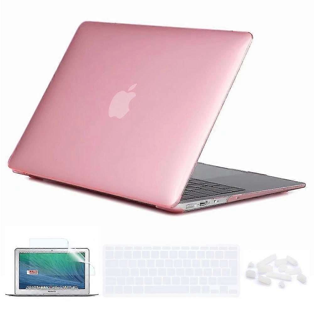 Capa De Teclado Crystal Pink Case Protetor De Tela Para Laptop Macbook Air 11 Polegadas A1370/a1465 25-26