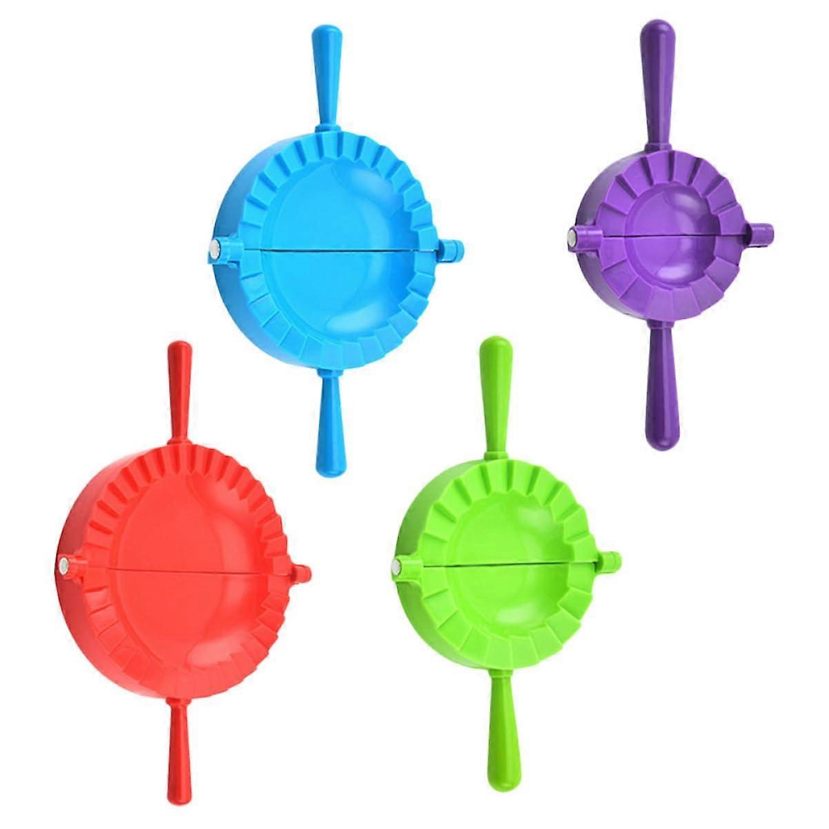 Dumpling Maker Set with PP Press Molds 4 Sizes and Seal Cutter Tool for Quick Easy Clean