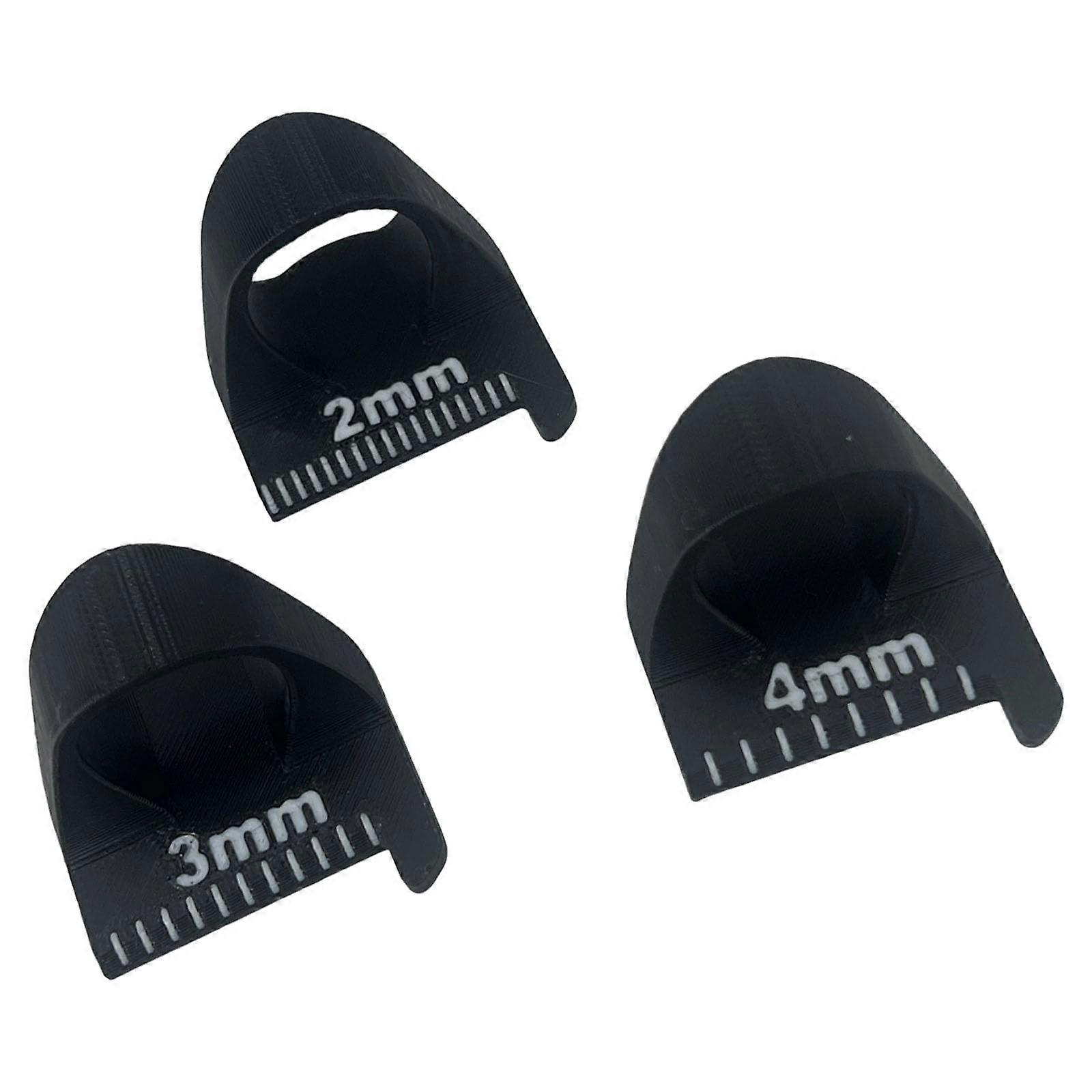 3Pcs Quilting Ruler with Millimeter Scale for Accurate Fabric Alignment Patchwork Sewing 2mm 3mm 4mm Black