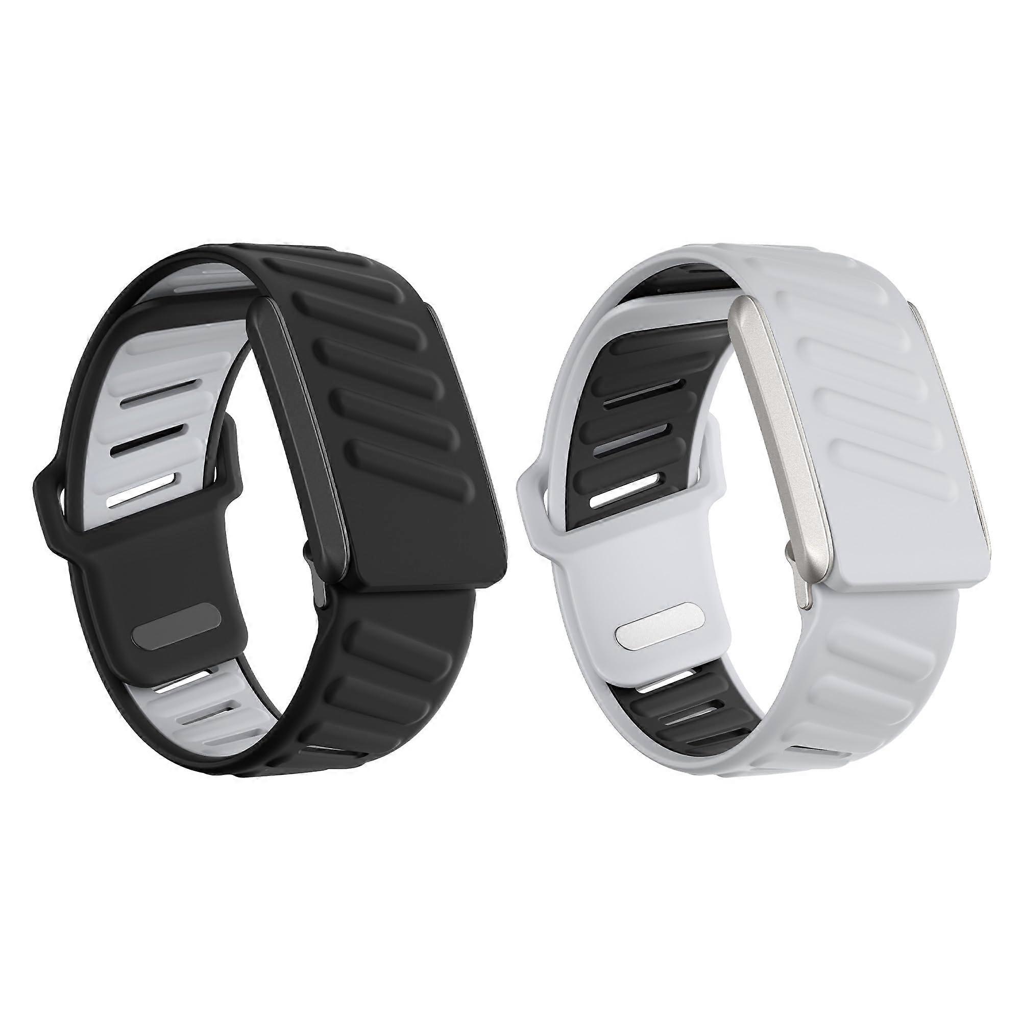 Replacement Strap 2 Pack Adjustable Breathable Waterproof Silicone Wristbands for Whoop 4.0 Band