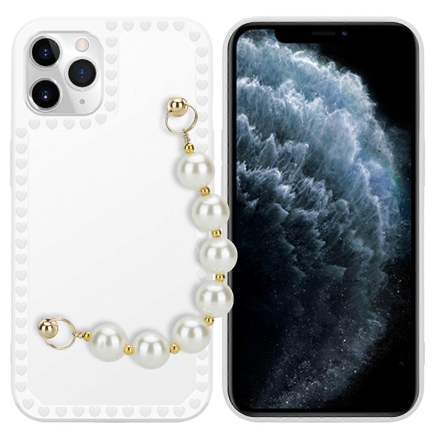 iPhone 11 PRO Protective Case TPU Case - with Pearl Chain