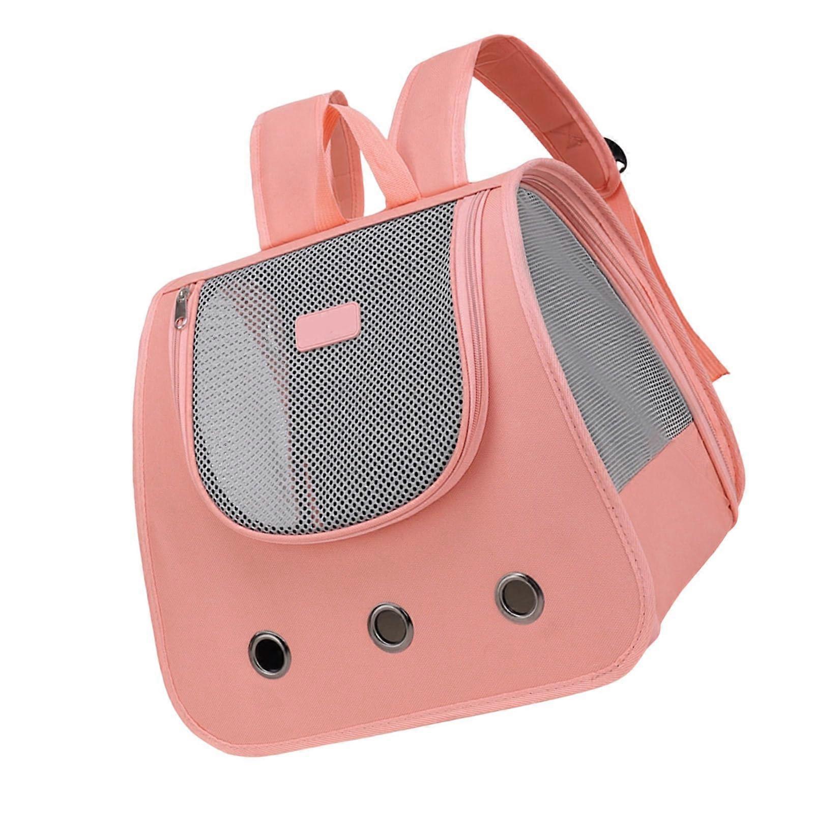 Cat Backpack Carrier with Large Capacity, Breathable Mesh and Panoramic Window for Sightseeing
