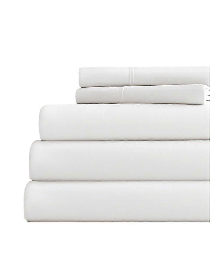 Split King Sheets for Adjustable Bed 1000 Thread Count Egyptian Cotton Percale Weave 5 Piece Set White