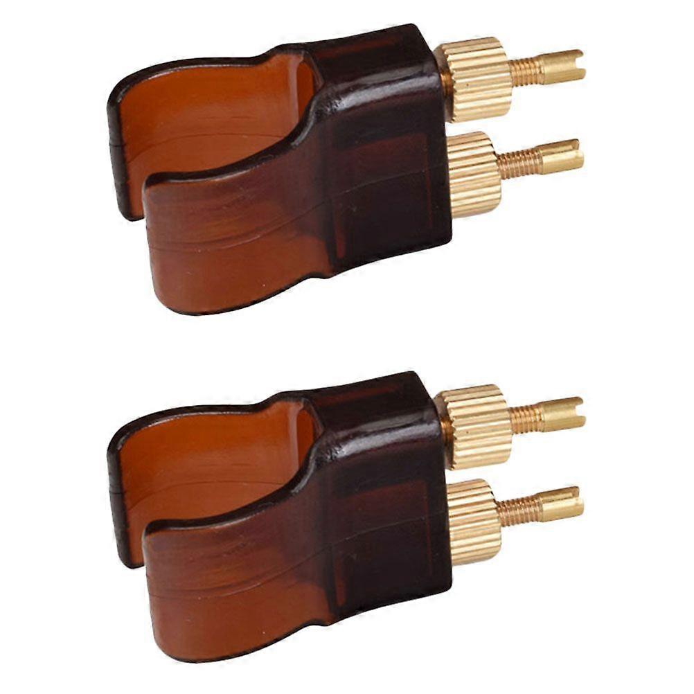 2Pcs Durable Erhu Fine Tuners Practical String Adjusters (Assorted Color)