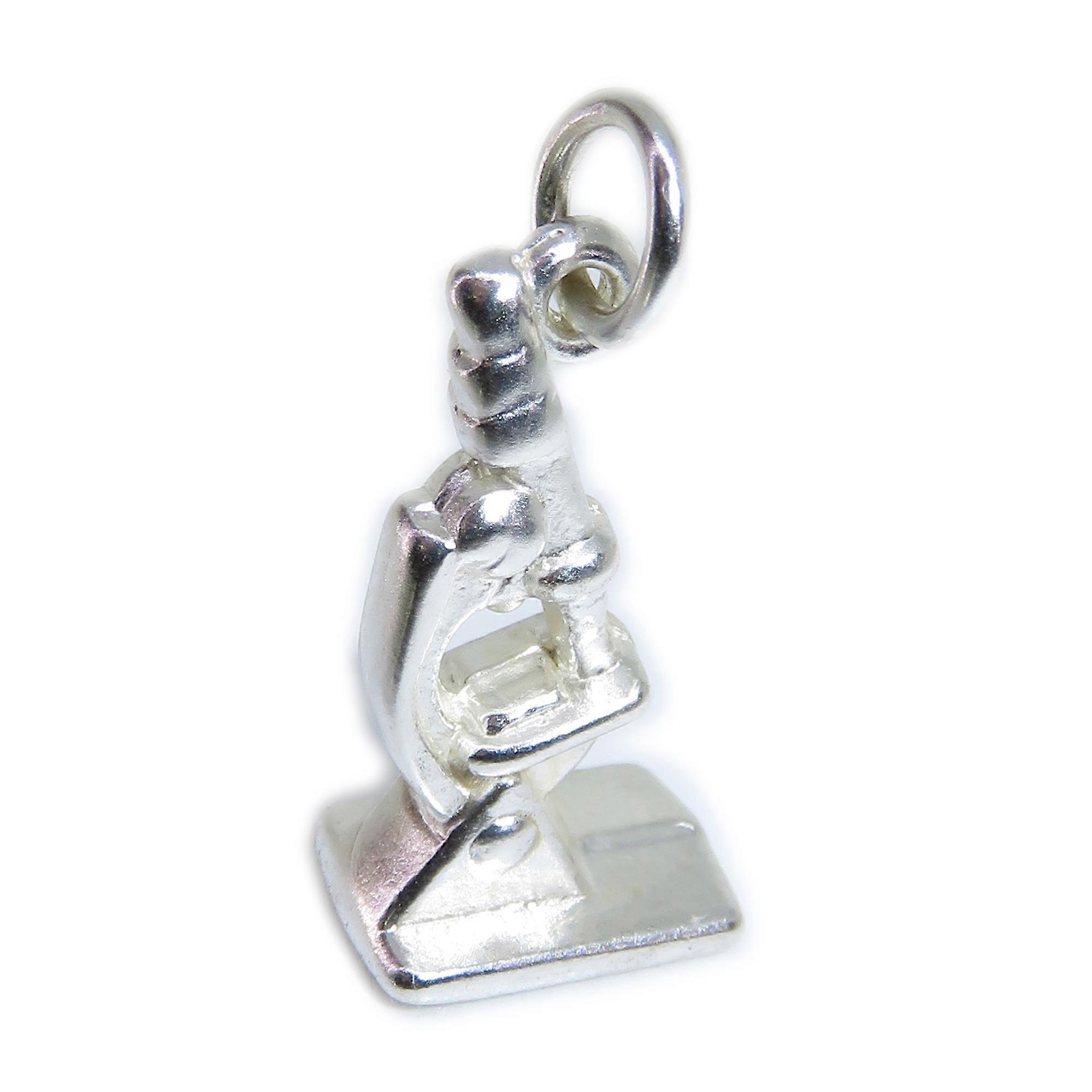 Microscope sterling silver charm .925 x 1 Science and Microscopes charms A1