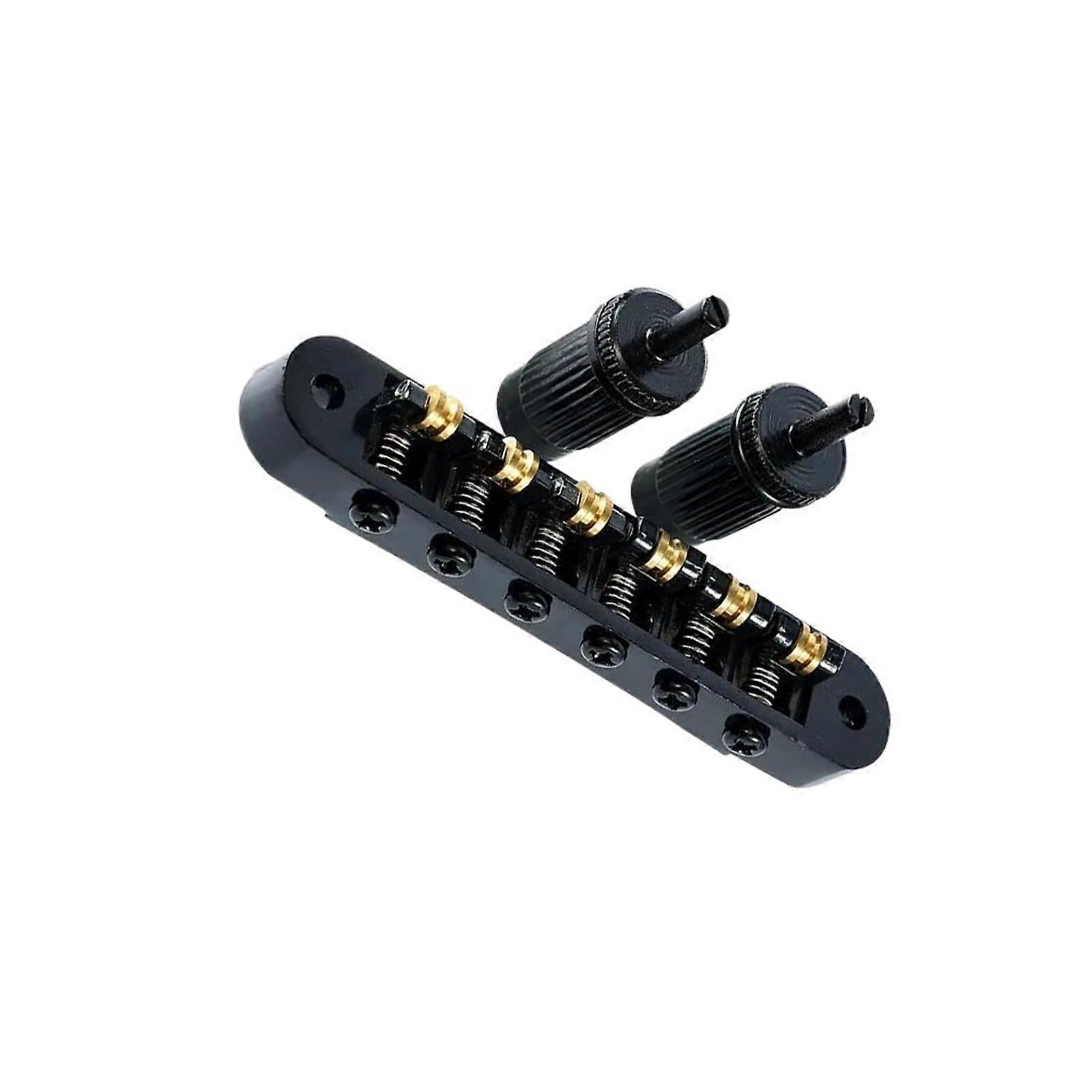 Guitar Bridge Replacement Set for Les Paul, Vintage Rosewood Design for 6 String, Secure M8 Threaded Posts