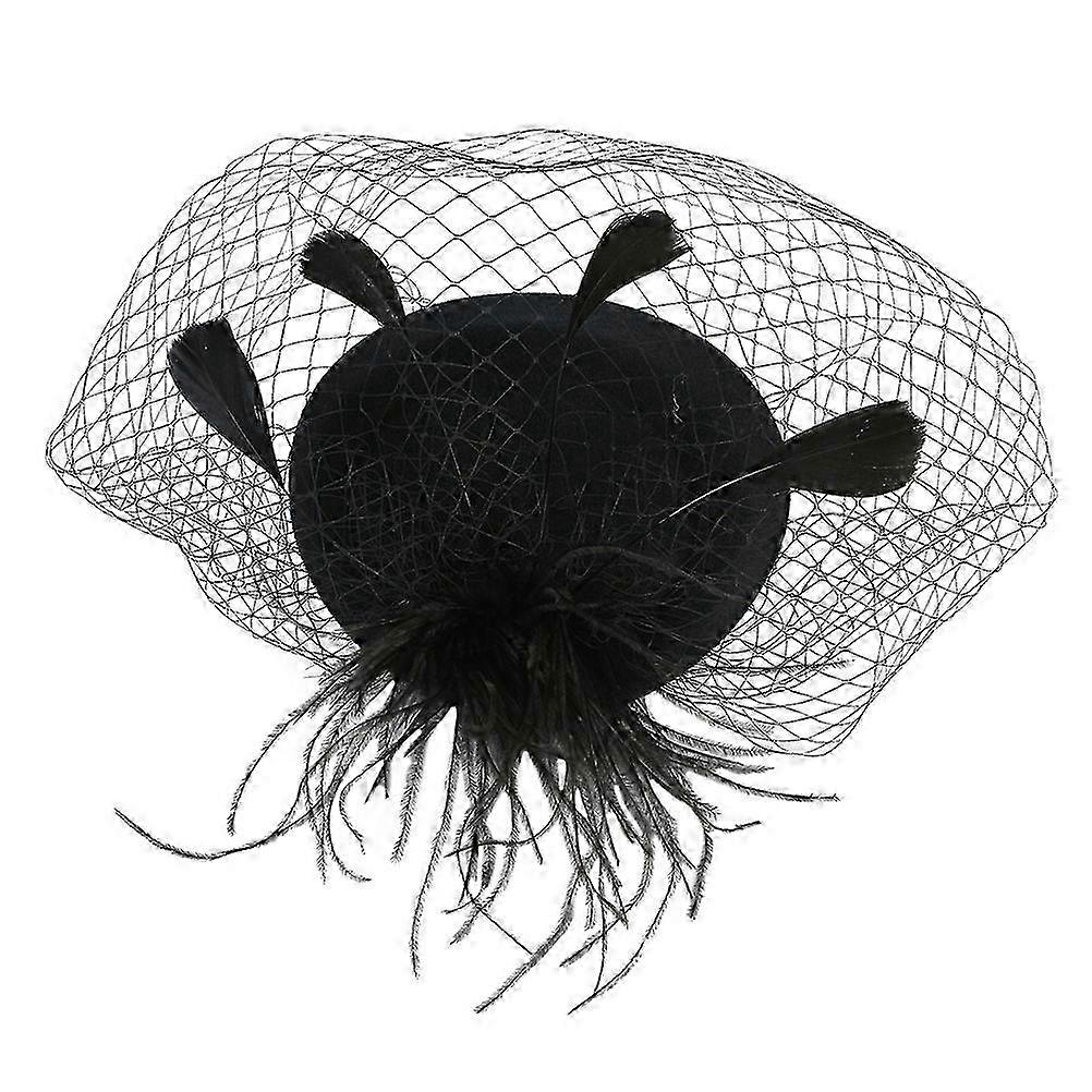 Klassisk slørfascinatorhatt for damer med teselskapsdekorasjon