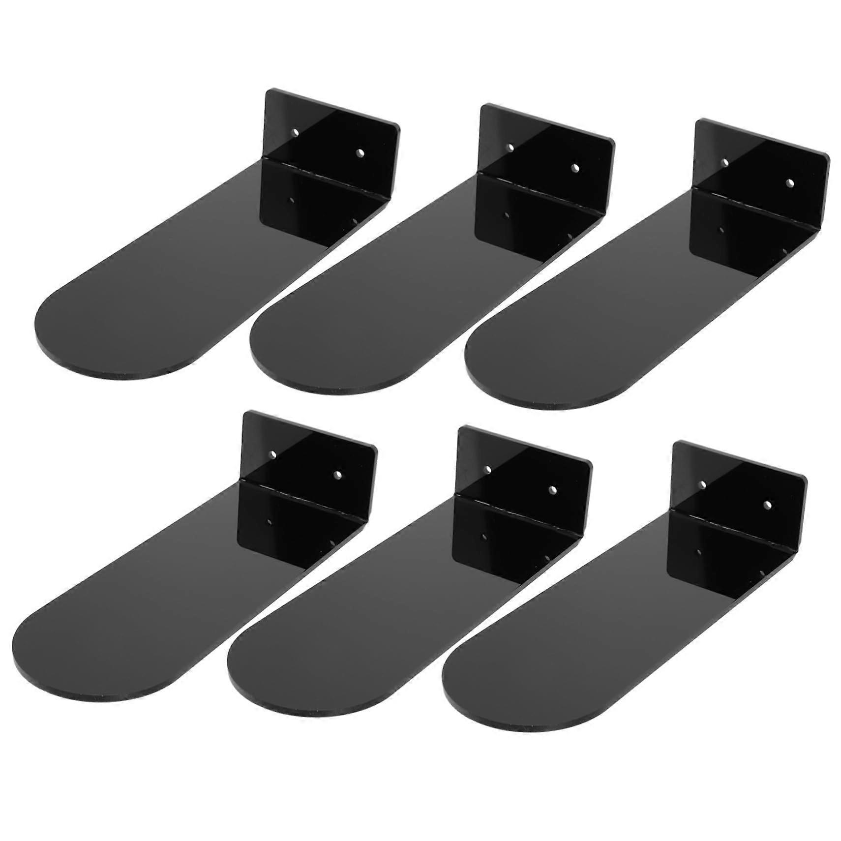 Floating Shoe Display Rack 6Pack Acrylic Wall Mounted Sneaker Shelf SpaceSaving Decorative Storage