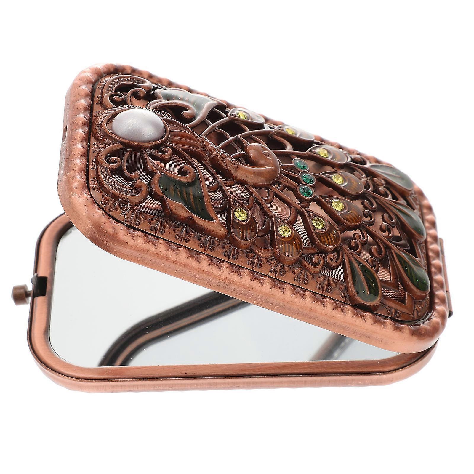 Makeup Mirror Elegant Cosmetic Mirror for Makeup Use Silver