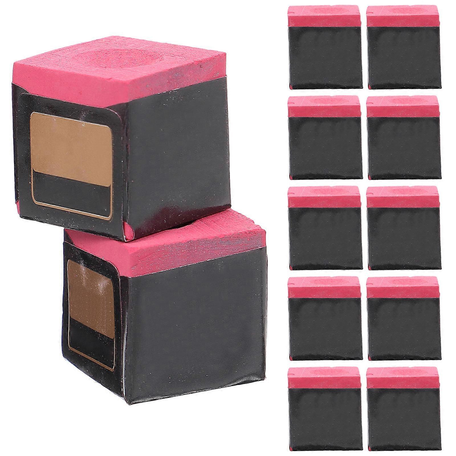 Pink Billiard Cue Chalk for Pool Game Accessories 24Pcs Pack