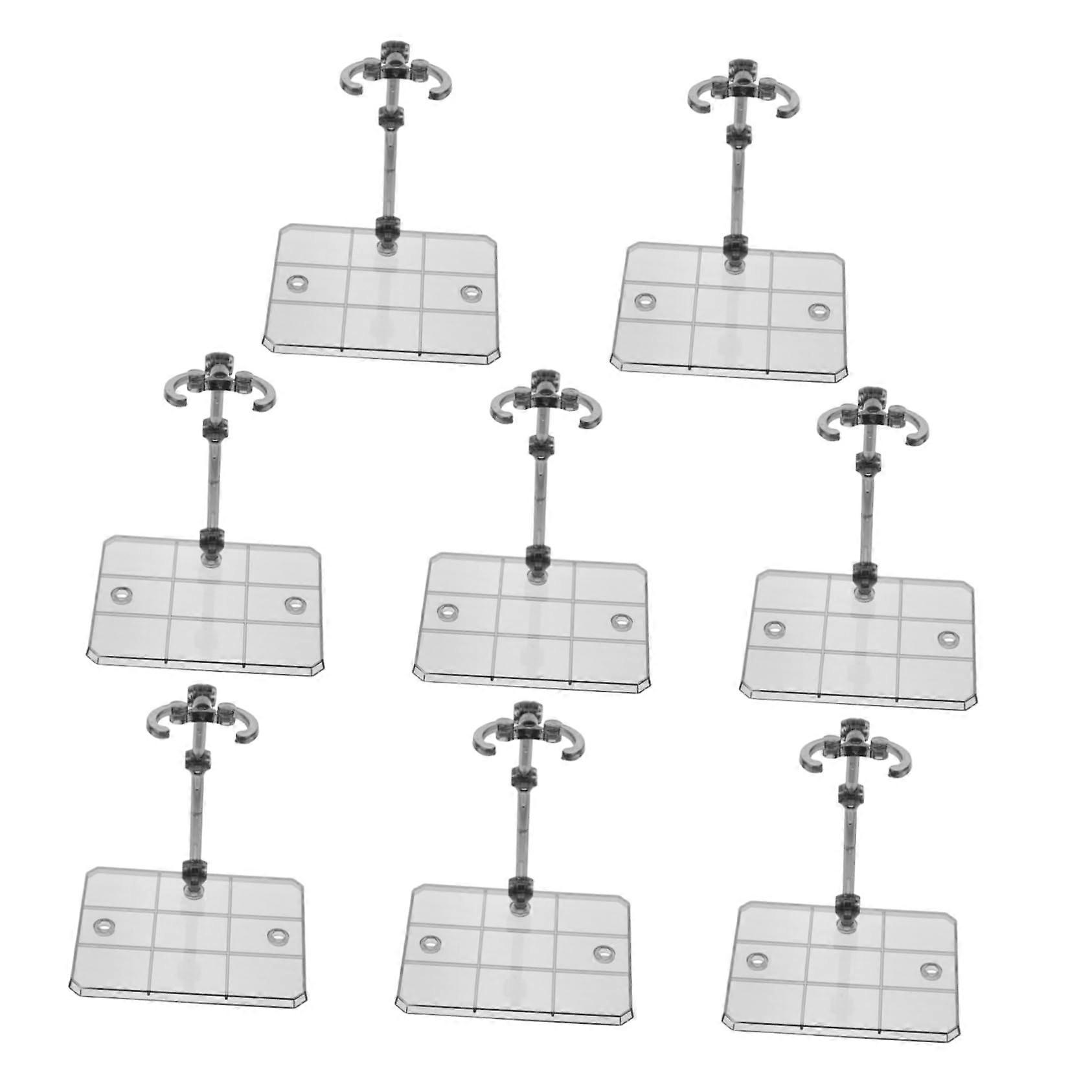 8pcs Adjustable Action Figure Stand with Stable Display Base and Secure Pose Support