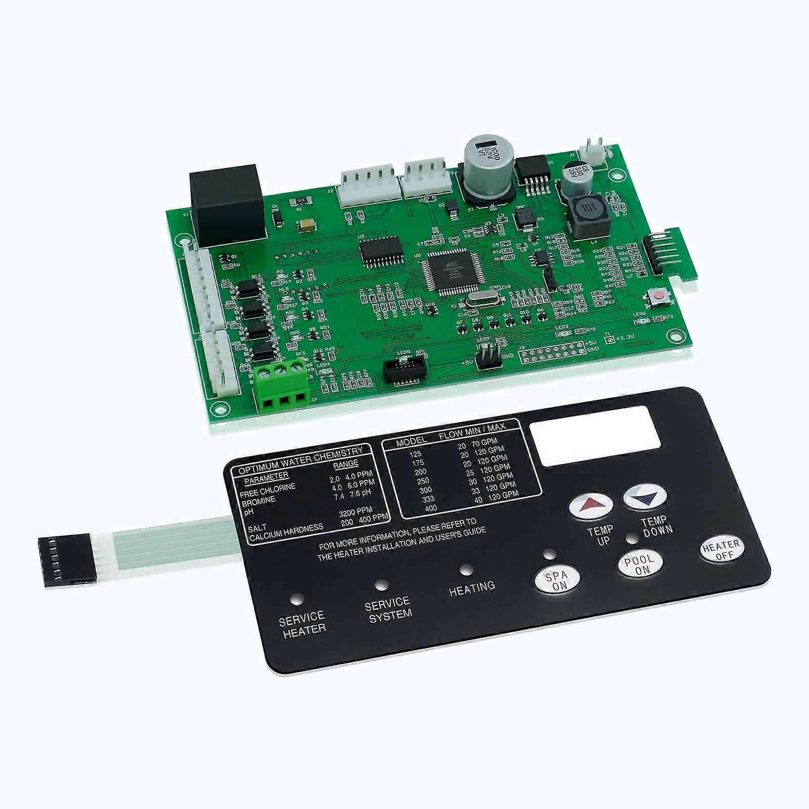 Pool Heater Control Board 420020007S with Switch Pad, Replacement for Pentair MasterTemp MaxETherm